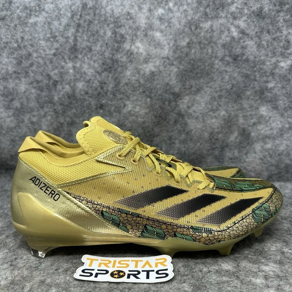 Adidas Adizero Electric Football Cleats Mens Size 12 Disney Scrooge McDuck Gold